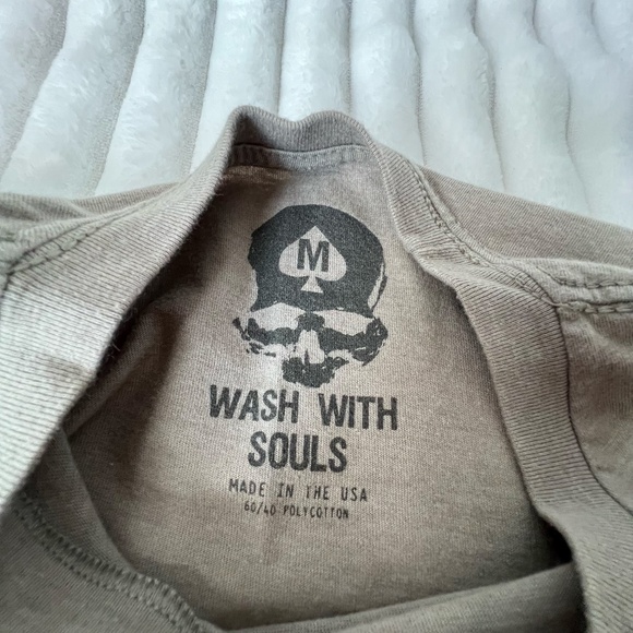 Wash with Souls Rough Riders San Juan Hill T-shirt Mens Size M Military Green - Picture 4 of 7